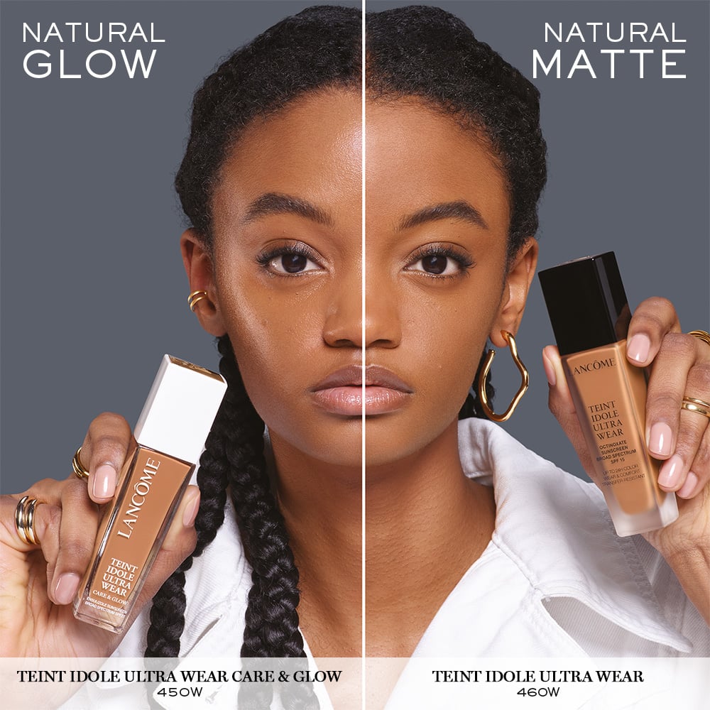 Teint Idole Foundation Glow versus Matte